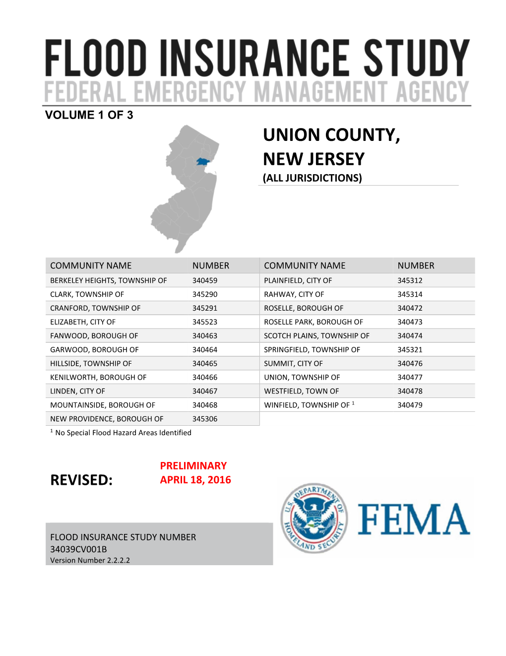 Union County, New Jersey (All Jurisdictions)