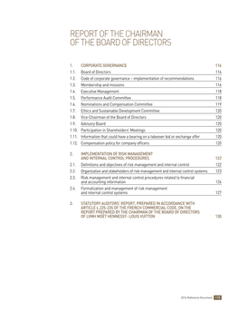 Report of the Chairman of the Board of Directors