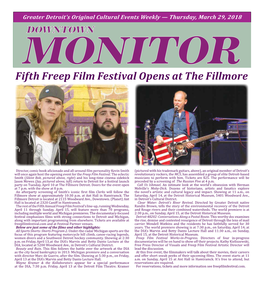 Fifth Freep Film Festival Opens at the Fillmore