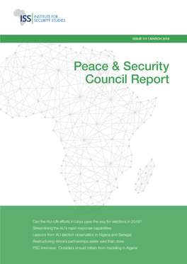 Peace and Security Council Report No
