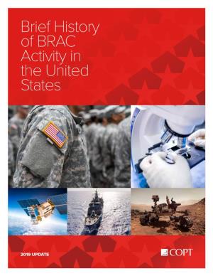 Brief History of BRAC Activity in the United States
