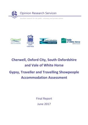 Cherwell, Oxford City, South Oxfordshire and Vale of White Horse Gypsy, Traveller and Travelling Showpeople Accommodation Assessment