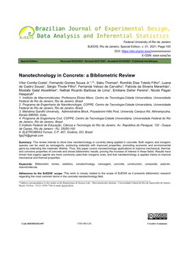 Nanotechnology in Concrete: a Bibliometric Review