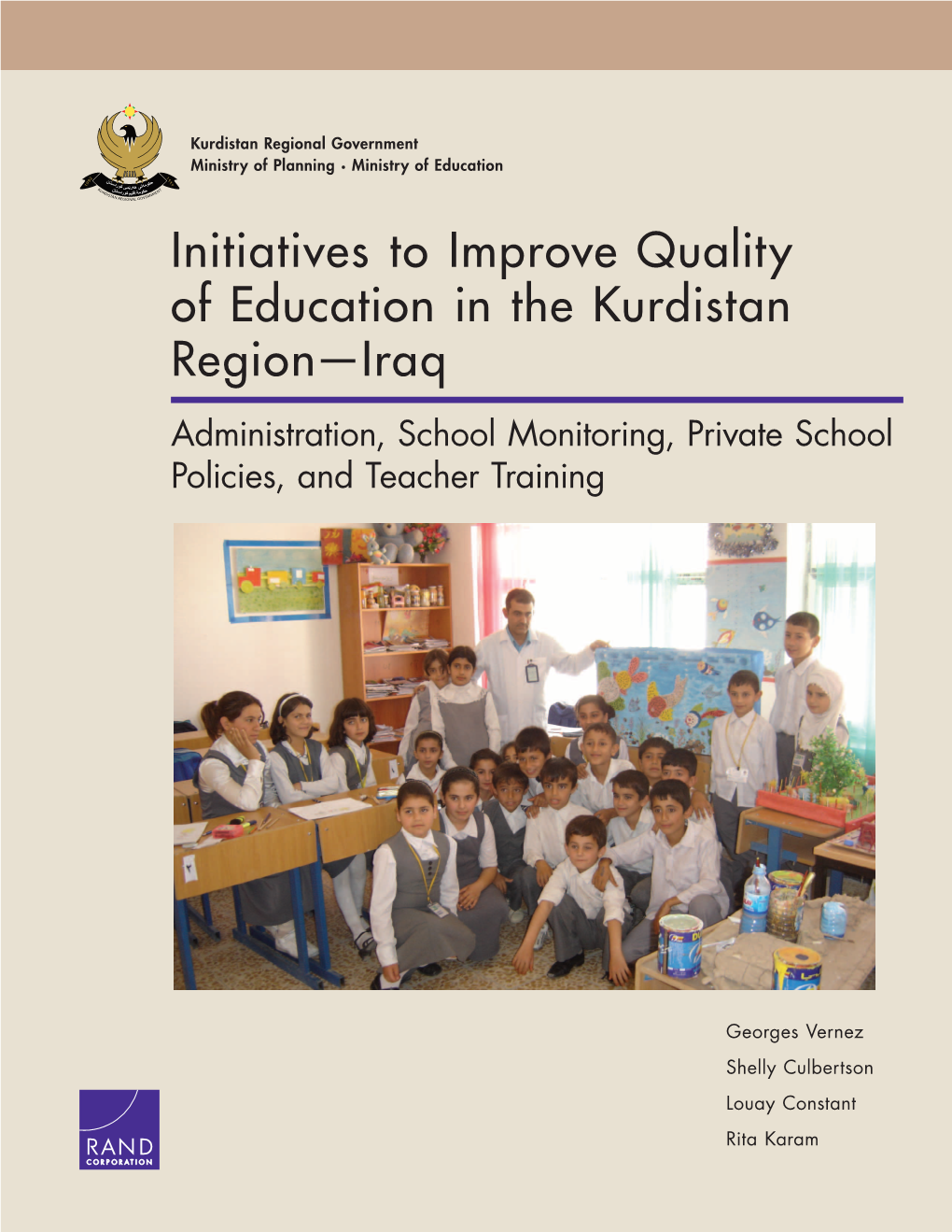 Iraq Administration, School Monitoring, Private School Policies, and Teacher Training