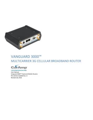 Vanguard 3000™ Multicarrier 3G Cellular Broadband Router