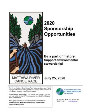 2020 Sponsorship Opportunities