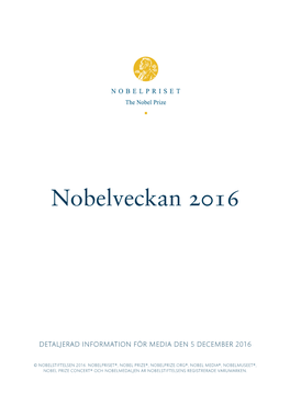 Nobelveckan 2016