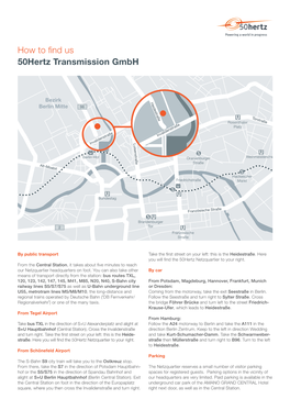 How to Find Us 50Hertz Transmission Gmbh