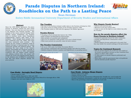 Parade Disputes in Northern Ireland