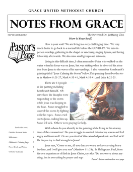 Notes from Grace