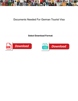 Documents Needed for German Tourist Visa