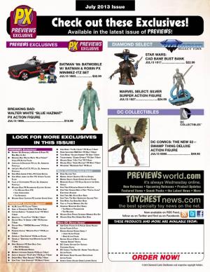 Check out These Exclusives! Available in the Latest Issue of PREVIEWS!