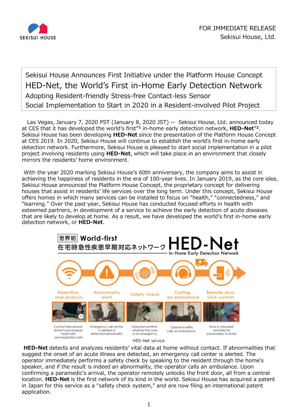 Sekisui House Announces First Initiative Under the Platform House