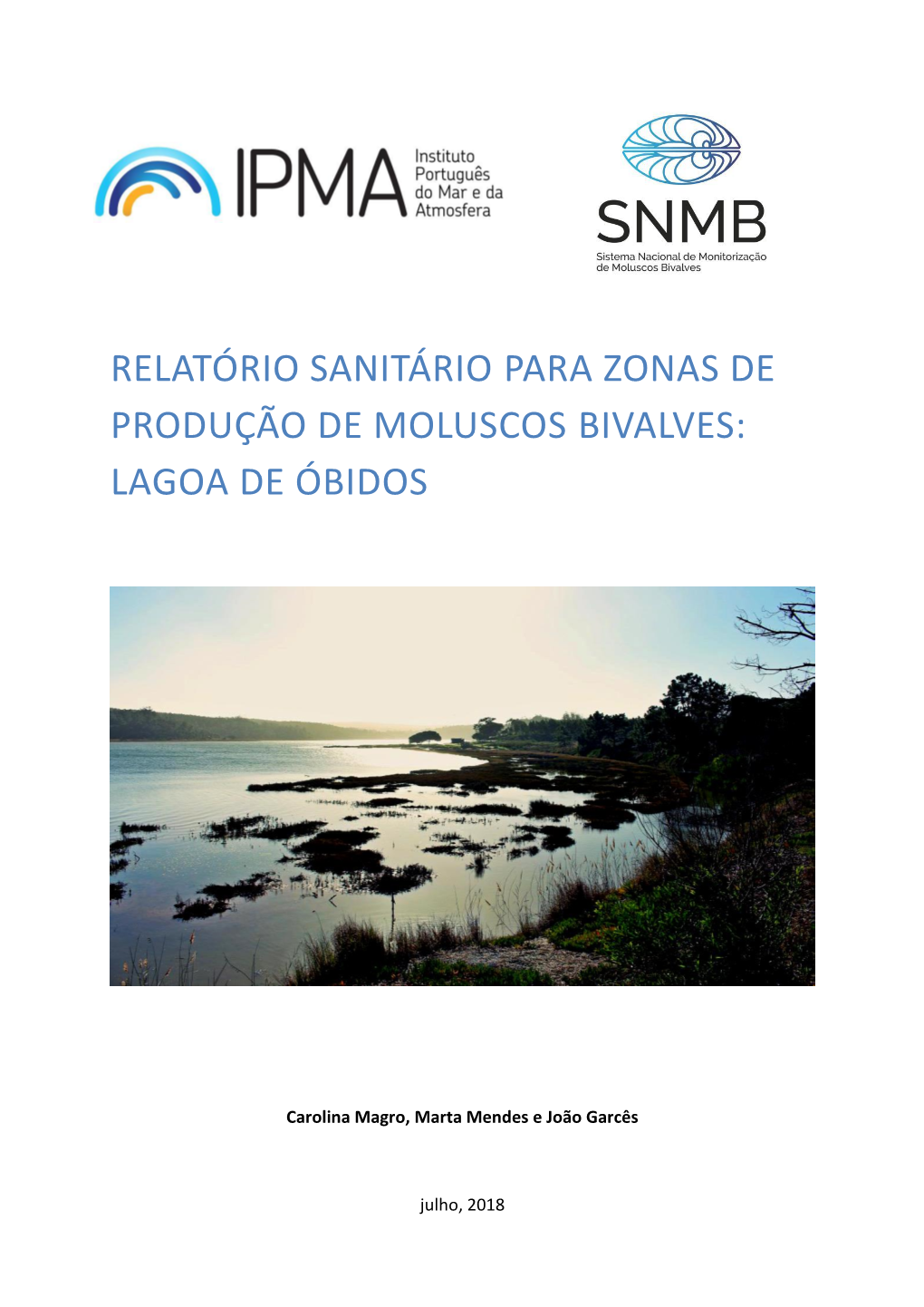 Relatório Sanitário Para Zonas De Produção De Moluscos Bivalves: Lagoa De Óbidos