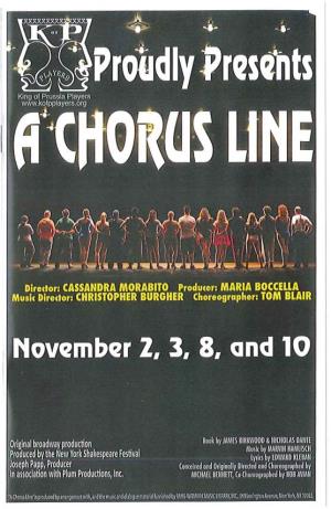 Chorus Line, an Extremely Important Show in Broadway Produced by LAURA GARIFO Musical Theater History