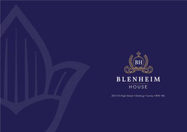 Download the Blenheim House Brochure
