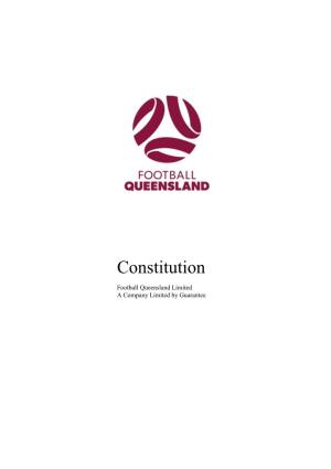 Football Queensland Constitution – Amended May 2019