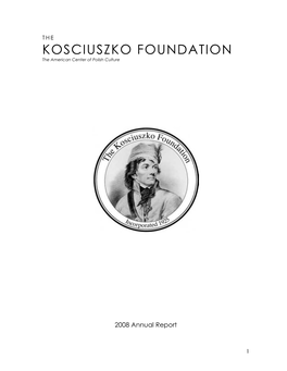 KOSCIUSZKO FOUNDATION the American Center of Polish Culture