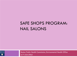 How to Comply with Boston's New Nail Salon Regulations