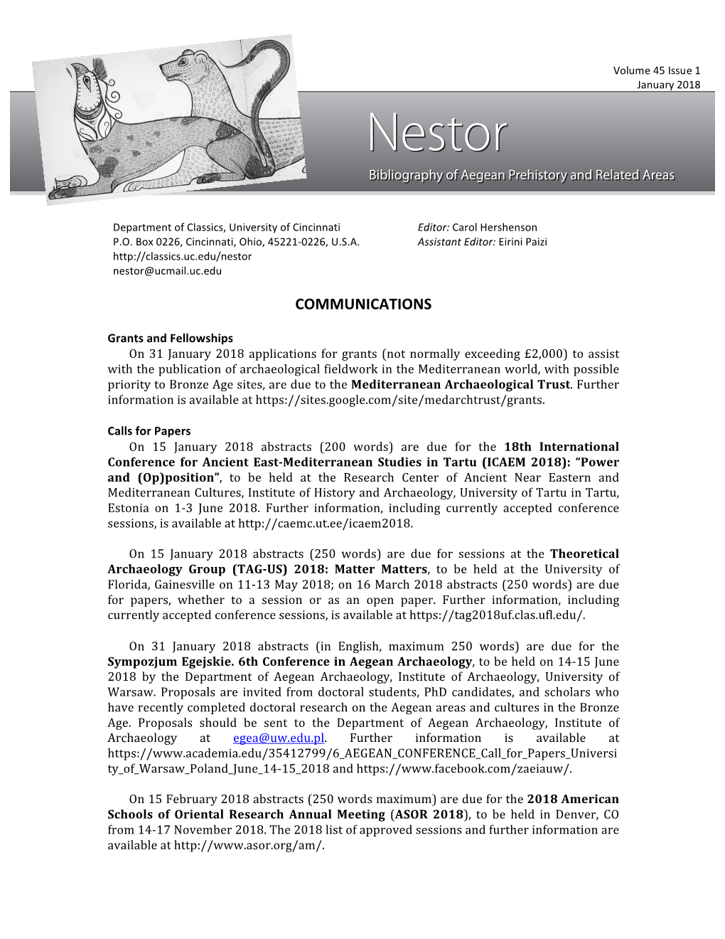 Nestor Nestor@Ucmail.Uc.Edu