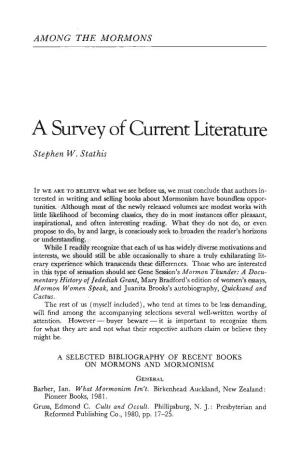 A Survey of Current Literature Stephen W