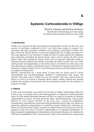Systemic Corticosteroids in Vitiligo