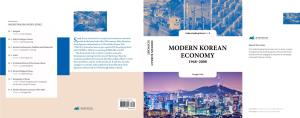 Modern Korean Economy: 1948–2008 Written by Yongjin Park