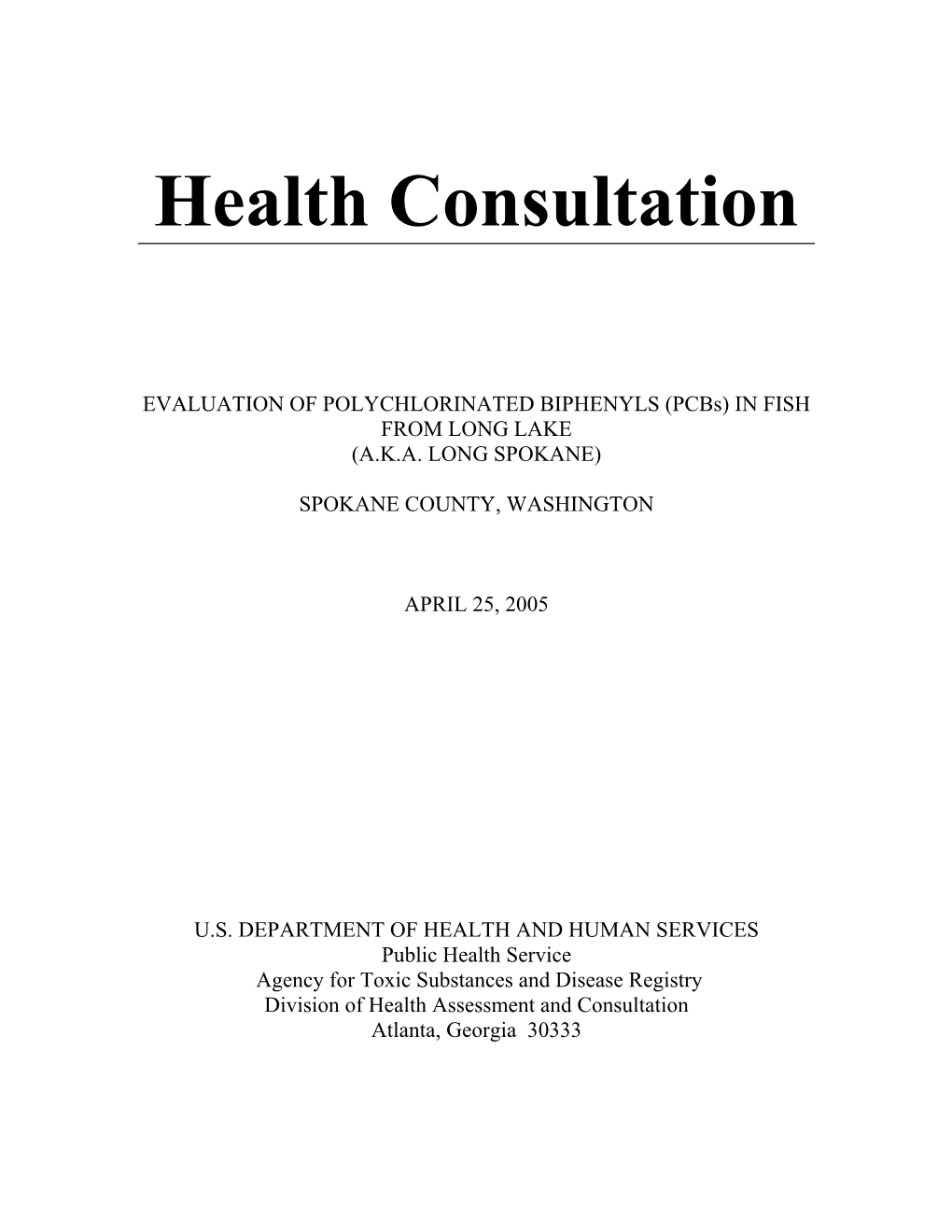 Health Consultation