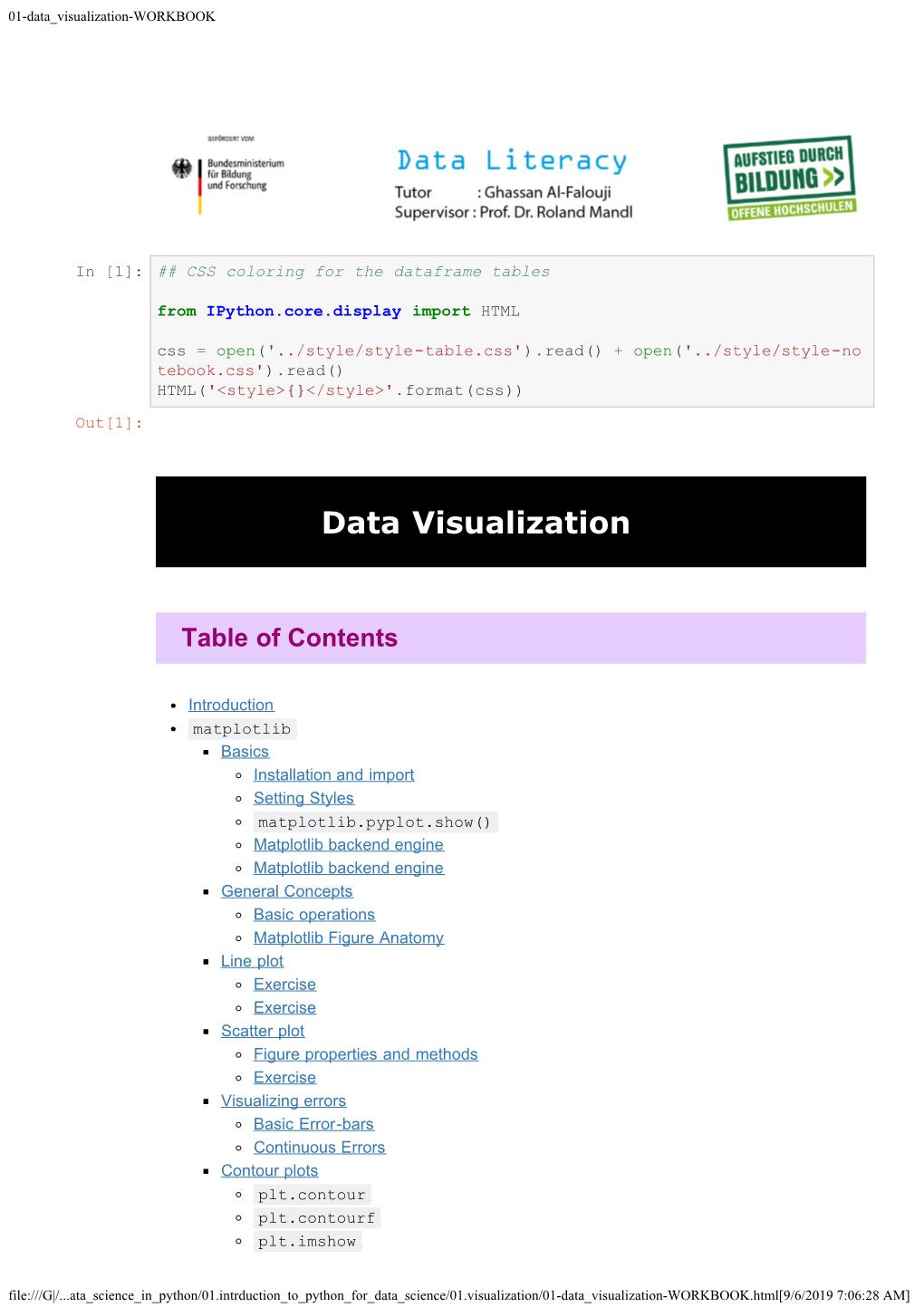 Data Visualization