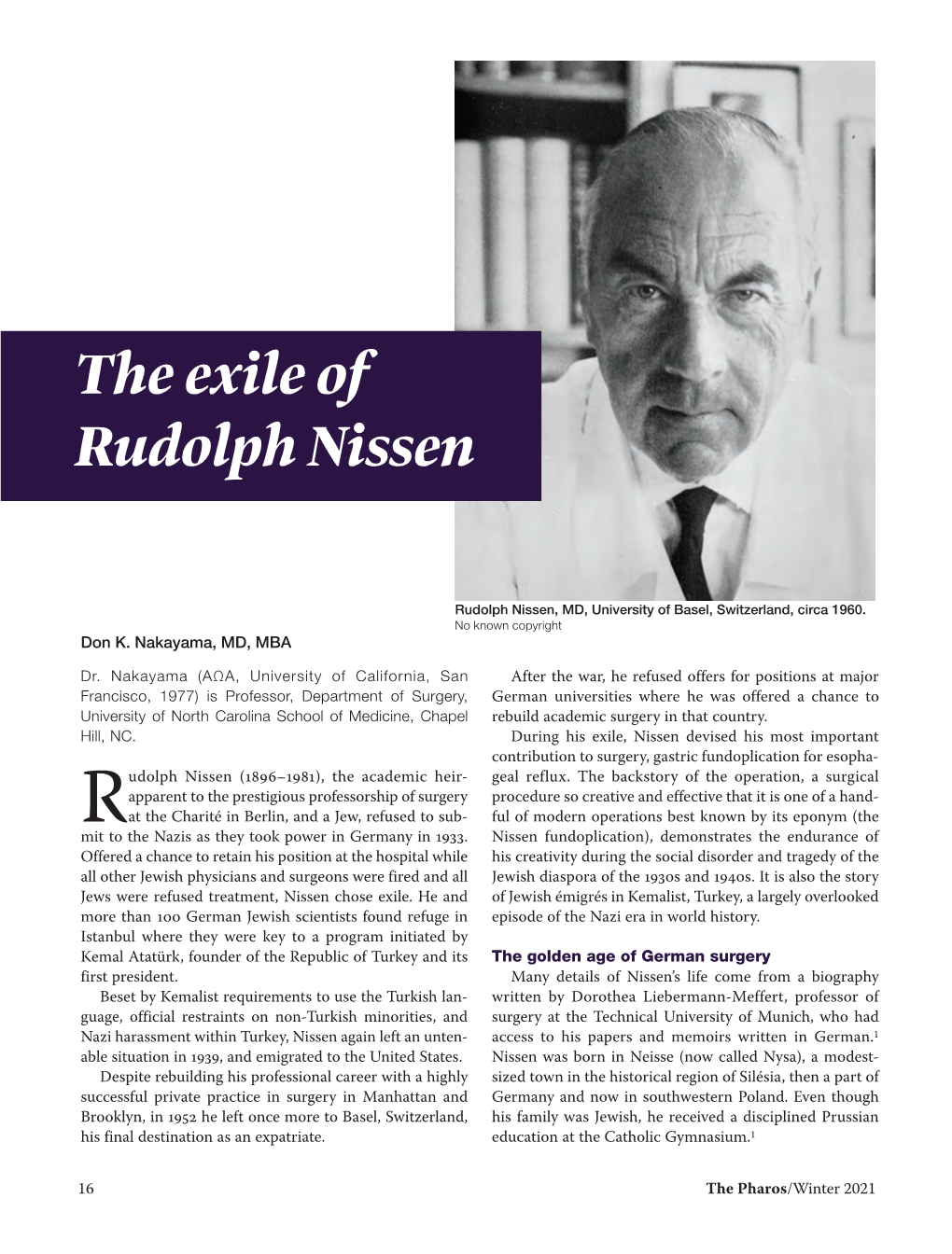 The Exile of Rudolph Nissen