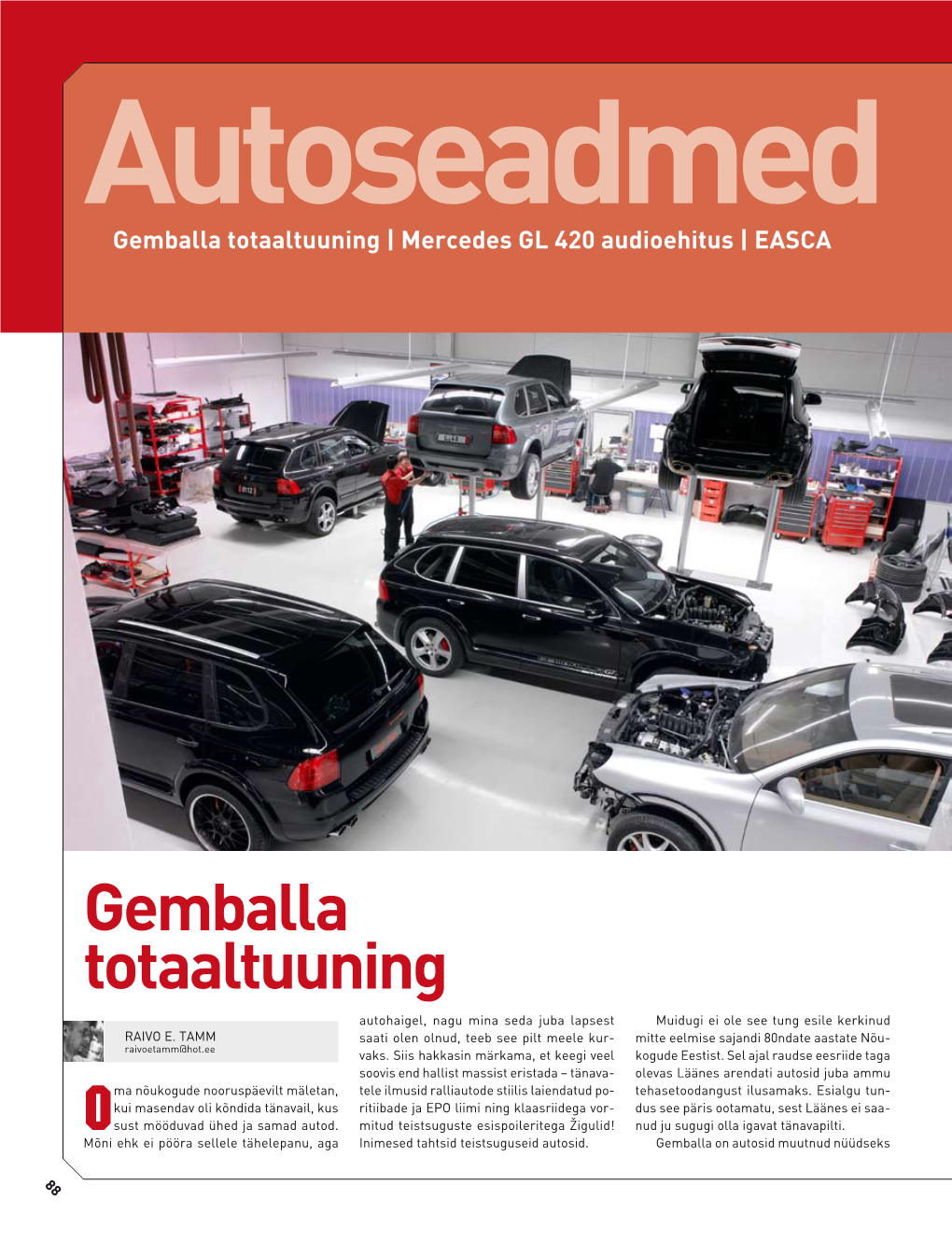 Gemballa Totaaltuuning | Mercedes GL 420 Audioehitus | EASCA