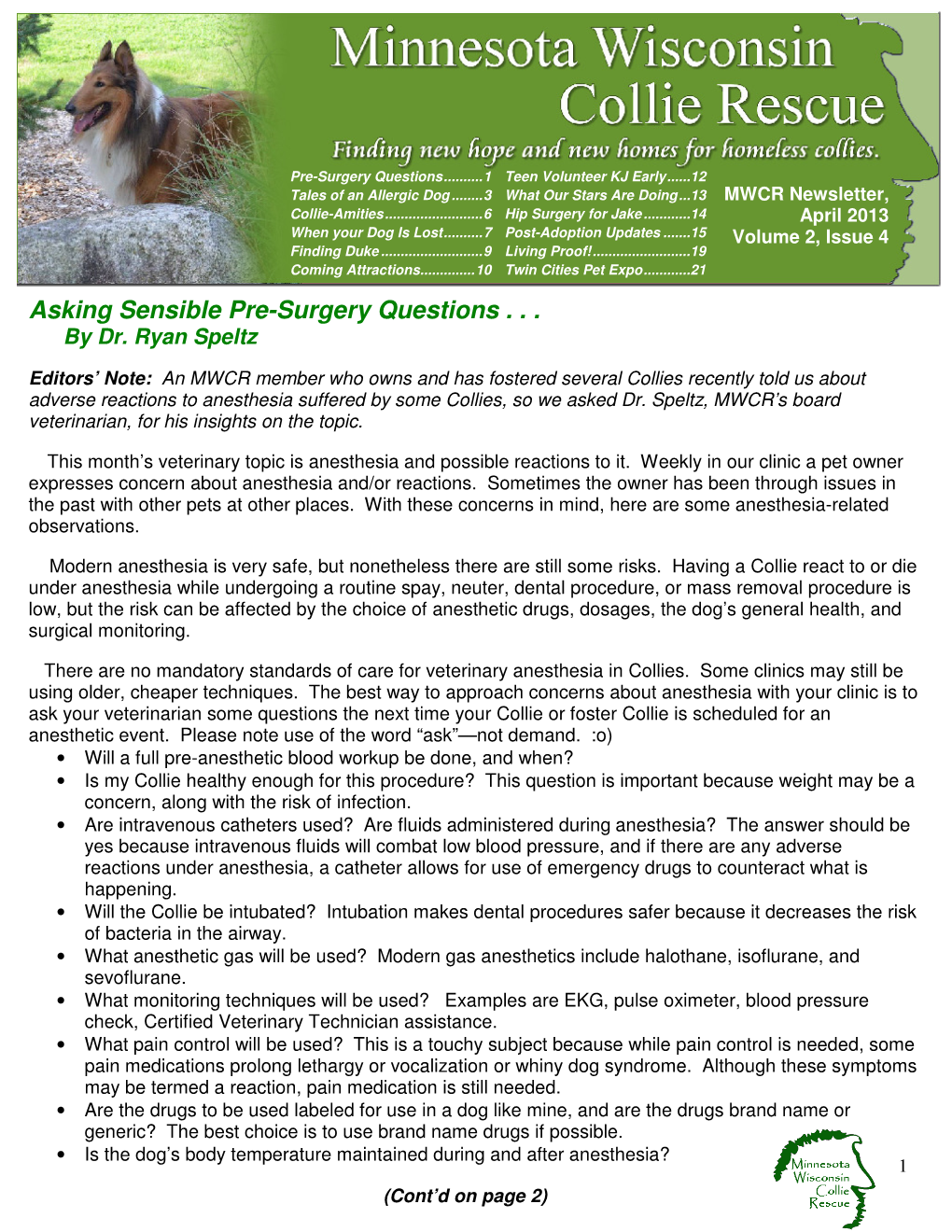 Asking Sensible Pre-Surgery Questions