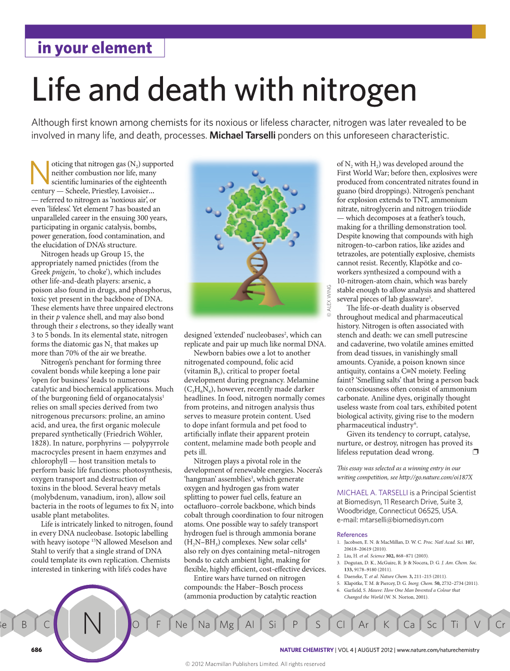 Life and Death with Nitrogen