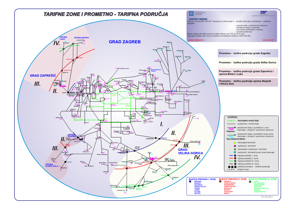 Tarifne Zone I Prometno