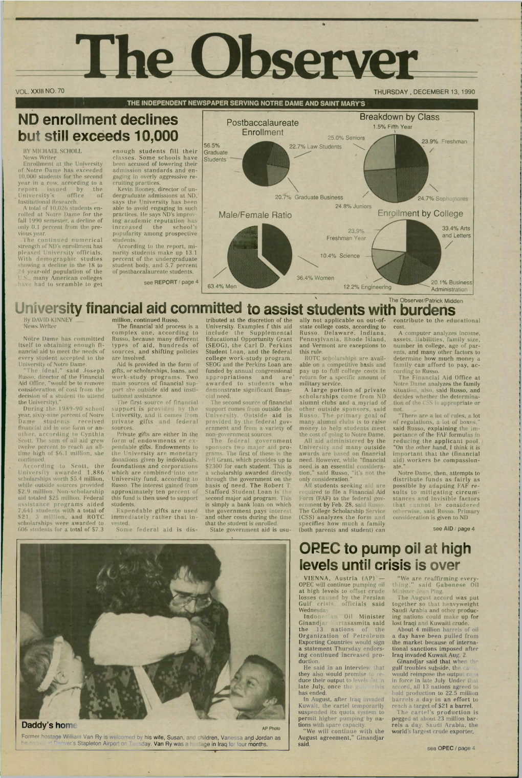 ND Enrollment Declines but Still Exceeds 10,000 University Financial