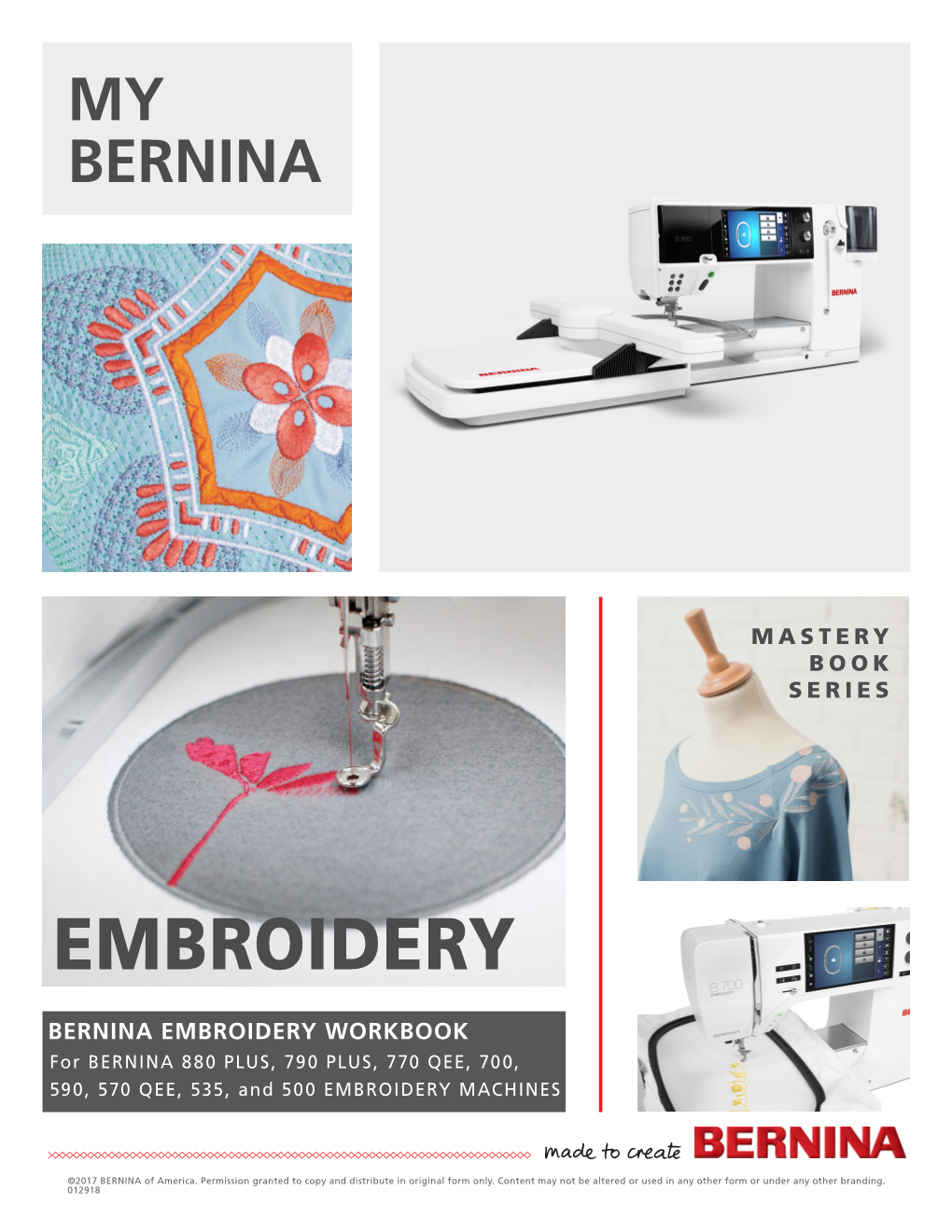 Embroidery Workbook Bernina