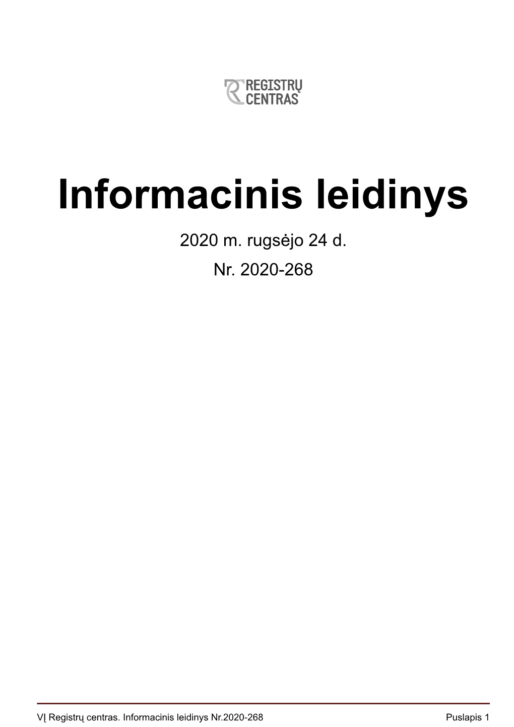 Informacinis Leidinys 2020 M