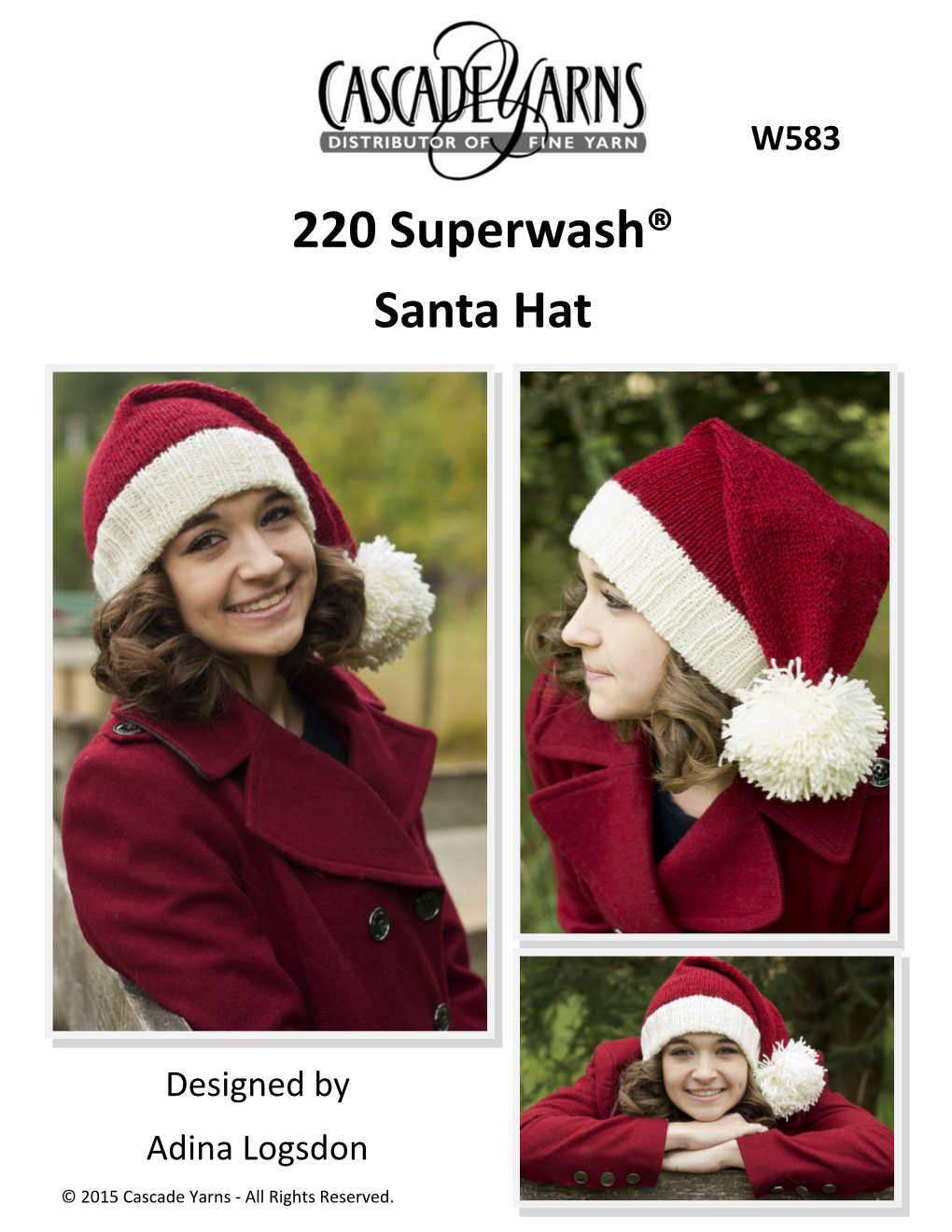 220 Superwash® Santa Hat
