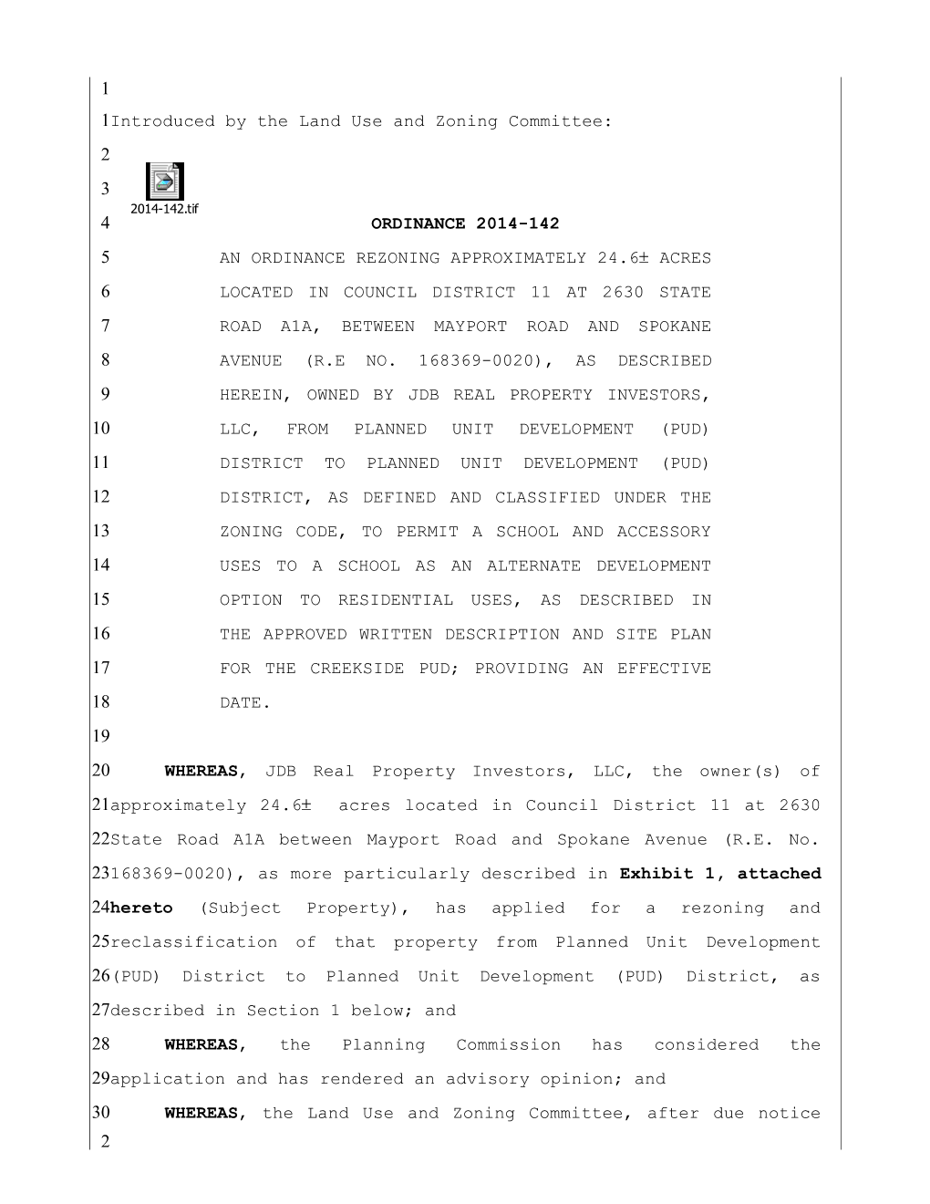 Introduced by the Land Use and Zoning Committee