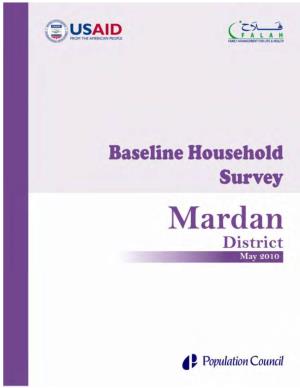 Baseline Household Survey Mardan 2010