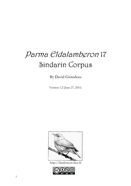 Parma Eldalamberon 17 Sindarin Corpus