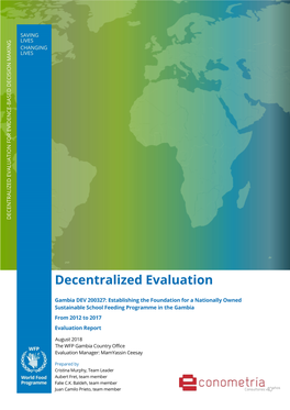 Decentralized Evaluation for Evidence for Evaluation Decentralized