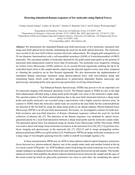 Detecting Stimulated-Raman Responses of Few Molecules Using Optical Forces