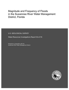 Magnitude and Frequency of Floods in the Suwannee River Water Management District, Florida