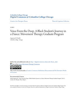 A Black Student's Journey in a Dance/Movement Therapy Graduate Program Aqueena H