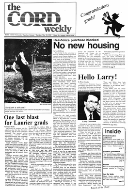 The Cord Weekly (May 23, 1985)
