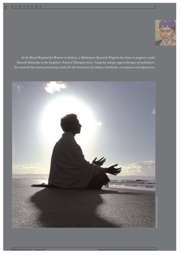 Researching Meditation: Clinical Applications in Healthcare 2001
