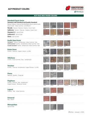 Acp Product Colors