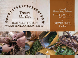 Our Treaty History Calendar