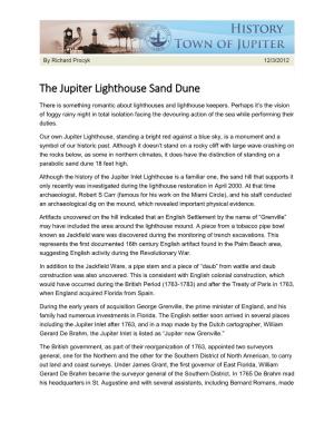 The Jupiter Lighthouse Sand Dune